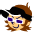 It's a small sprite of MZD's head as an icon that appears on the character select screen. It's a more clean, lineless, but cropped version of the sprite used for the 'chara pop' mod.