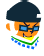 the chara pop mod asset. It's a small 16-bit sprite of MZD's head with the corresponding outfit. He's smirking, as usual.