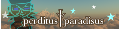 the song banner for 'perditus paradisus'.