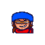 the chara pop mod asset. It's a small 16-bit sprite of MZD's head with the corresponding outfit. He's grinning rather sinisterly. There's a sparkle in his sunglasses.