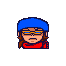 the chara pop mod asset. It's a small 16-bit sprite of MZD's head with the corresponding outfit. He's frowning rather seriously.