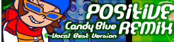 the song banner for 'Candy Blue～Vocal Best Version'.